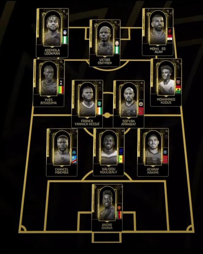 التشكيل المثالي في إفريقيا لعام 2024