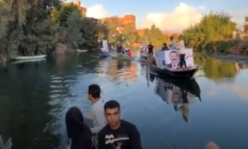 باستخدام أسطول من المراكب.. مرشح شبين يطلق أول حملة انتخابية عائمة