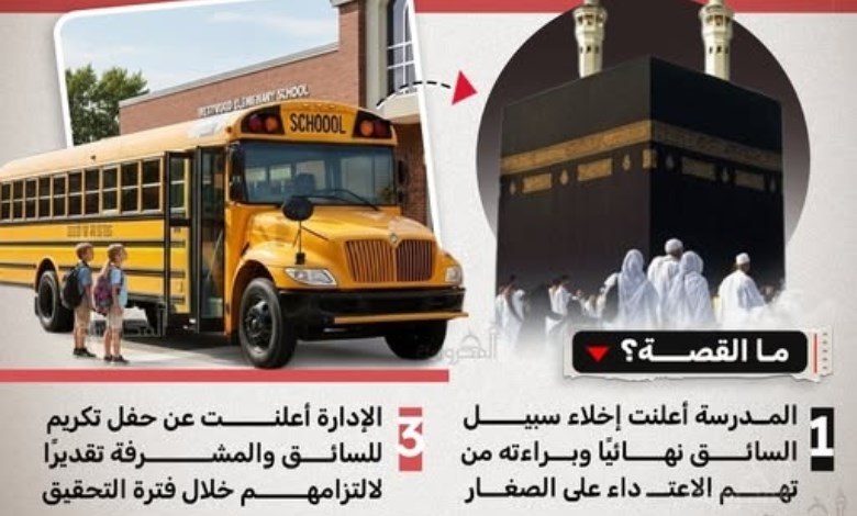 بعد ثبوت البراءة.. مدرسة قايتباي تعيد السائق للعمل وتكرّمه رسميًا