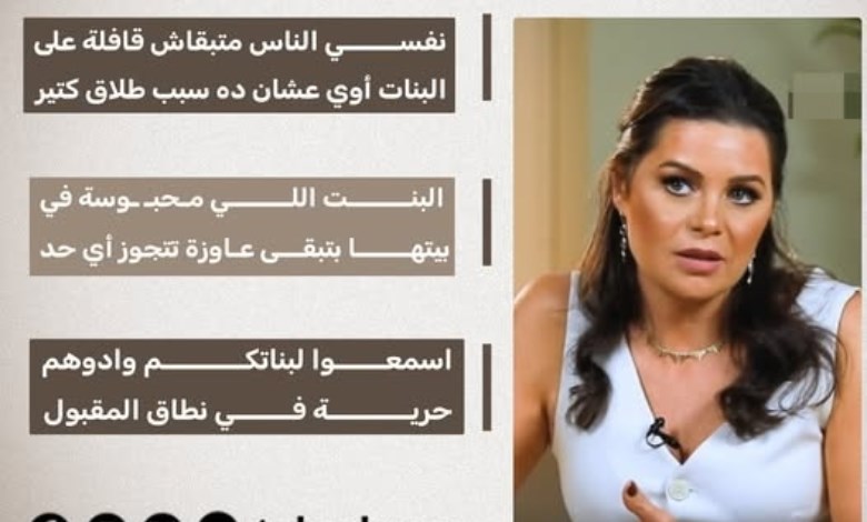يسرا اللوزي تحسم الجدل: "القفل على البنات سبب طلاق كتير"