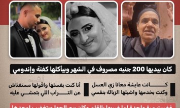 مصروف 200 جنيه وكفتة وإندومي.. والدة المتهم تكشف تفاصيل حياة الزوجة قبل الحادث