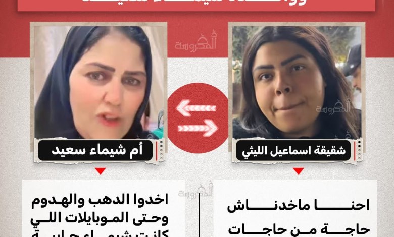 شيماء سعيد وشقيقة الليثي