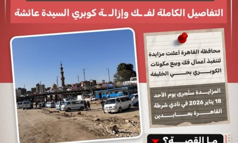 وداعًا "كوبري الموت".. القاهرة تبدأ إزالة كوبري السيدة عائشة
