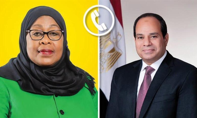 الرئيس السيسي يهنئ نظيرته التنزانية