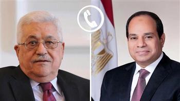 الرئيس السيسي ونظيره الفلسطيني