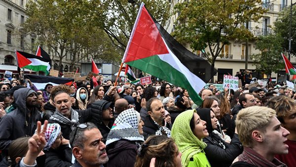 مظاهرة في باريس لدعم غزة
