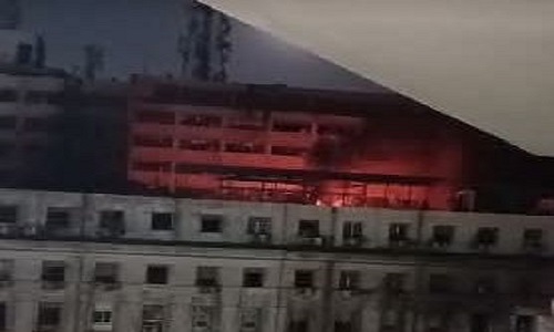 حريق سنترال رمسيس