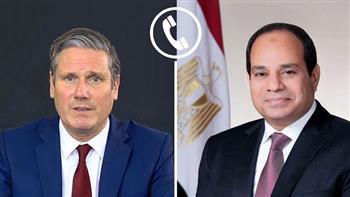 الرئيس السيسي يتلقى اتصالاً هاتفياً من رئيس وزراء بريطانيا