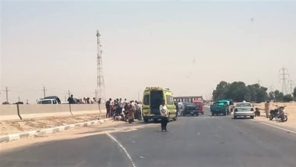 حادث انقلاب سيارة في الإسماعيلية