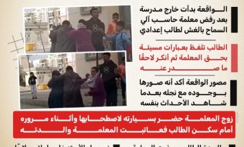  بعد منعها طالبًا من الغش.. كواليس اعتداء على معلمة حدائق أكتوبر