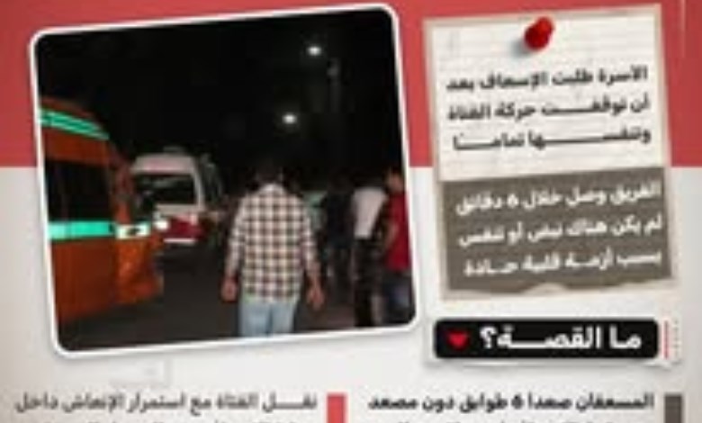ستة طوابق دون مصعد.. مسعفان ينقذان فتاة على شفا الموت