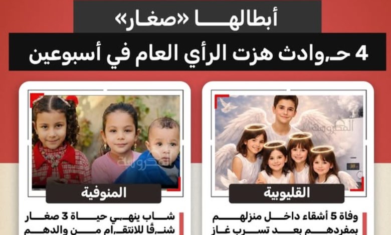 أبطالها "صغار".. 4 حوادث صادمة هزت السوشيال ميديا في أسبوعين