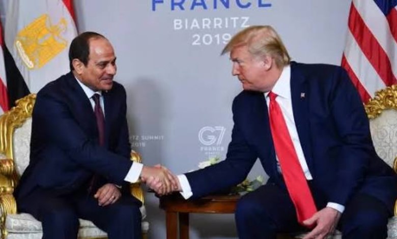 السيسي يثمّن رسالة ترامب ويؤكد حرص مصر على حماية نهر النيل