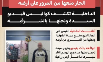 بعد منعهما من المرور.. أم تحمل نجلها المريض على ظهرها والداخلية تتحرك