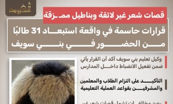 قصات شعر غير لائقة وبناطيل ممزقة.. استبعاد 31 طالبًا من الحضور بمدارس بني سويف
