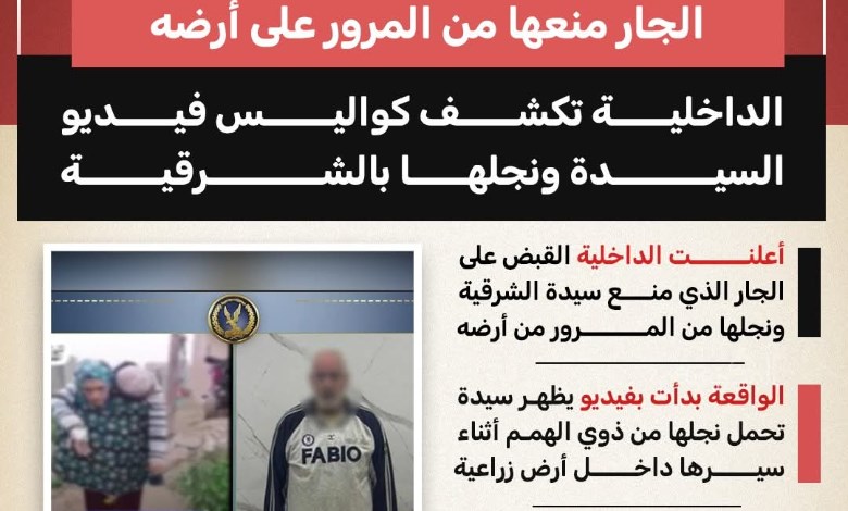 بعد منعهما من المرور.. أم تحمل نجلها المريض على ظهرها والداخلية تتحرك