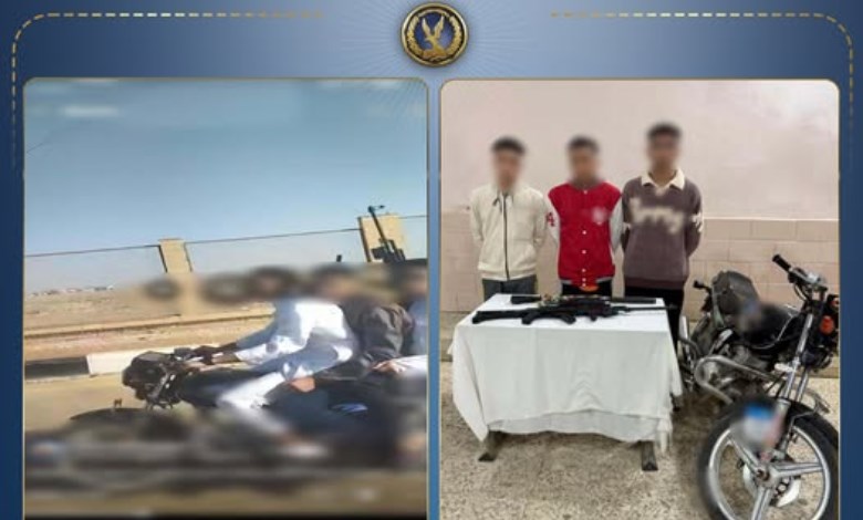 ضبط 3 أشخاص يستعرضون أسلحة بلاستيكية على طريق سريع بالجيزة
