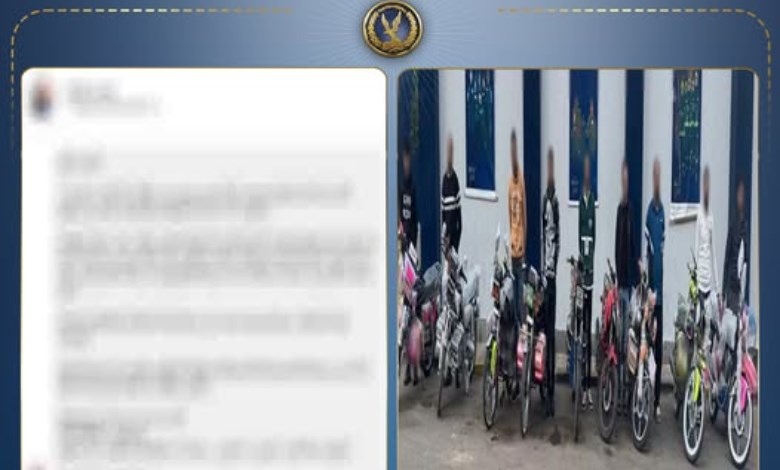 ضبط 9 عاطلين بالدراجات النارية يزعجون أهالى الإسكندرية ليلاً